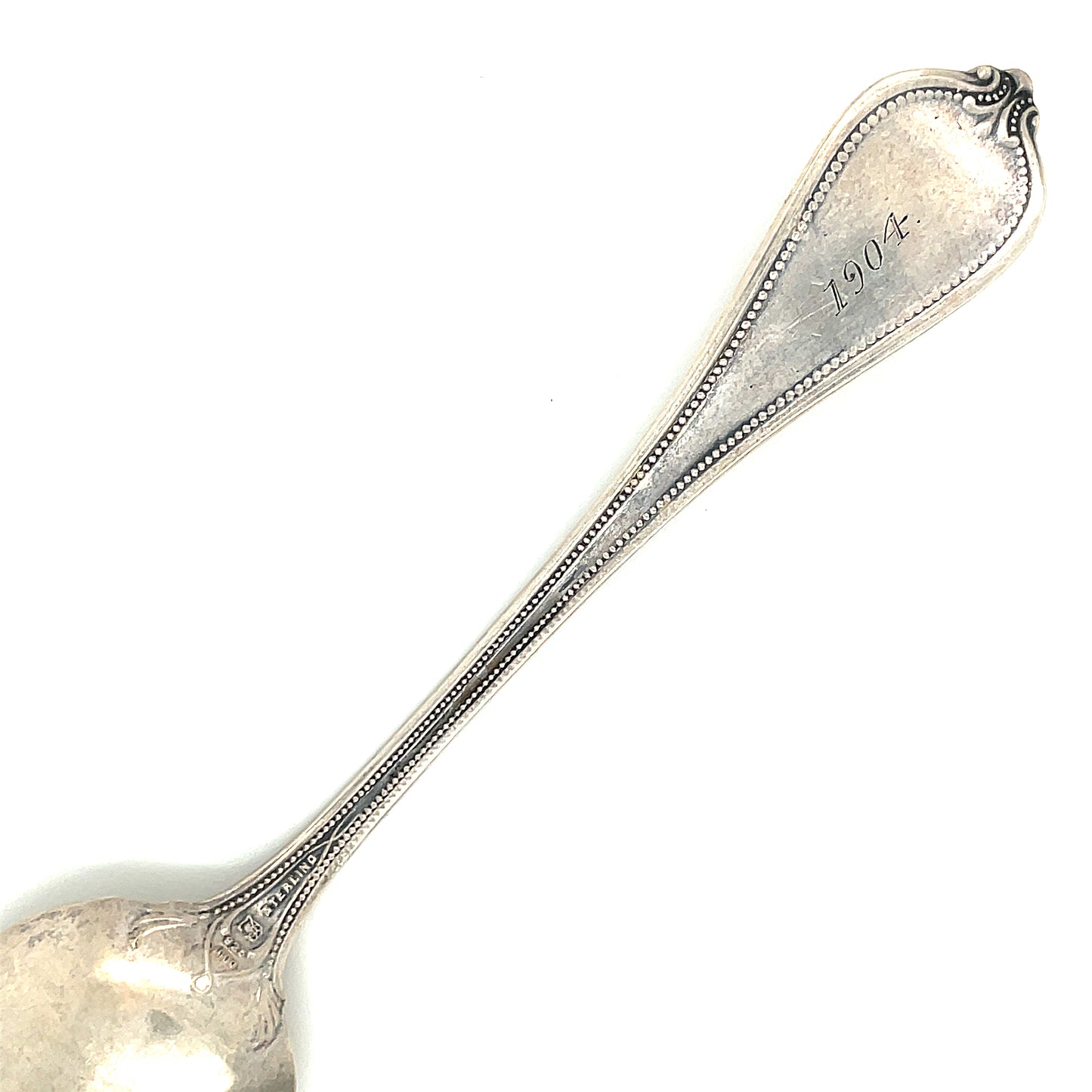 Sterling Silver Baby Childs Spoon Monogram Hazel Towle Silversmiths 17.8 grams