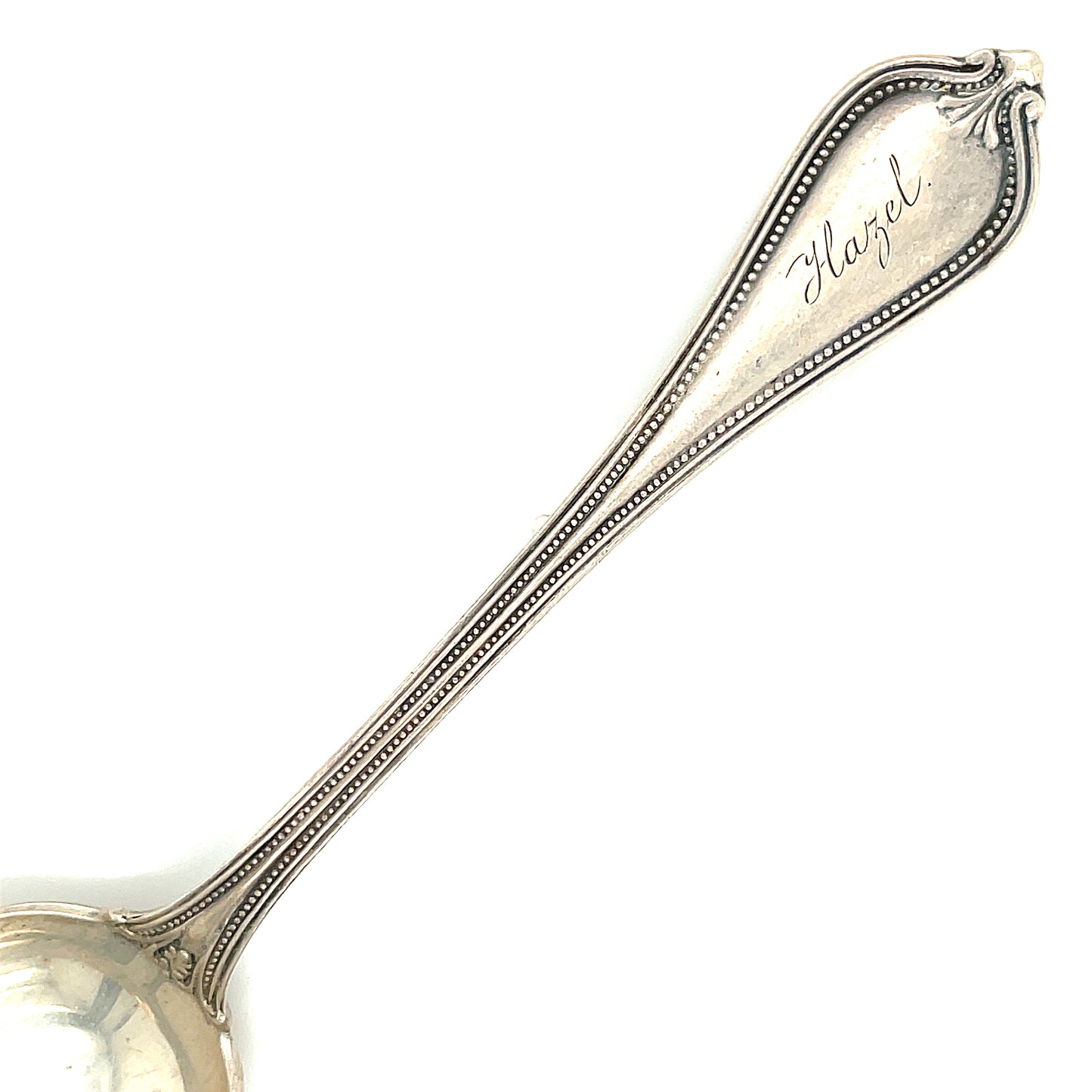 Sterling Silver Baby Childs Spoon Monogram Hazel Towle Silversmiths 17.8 grams