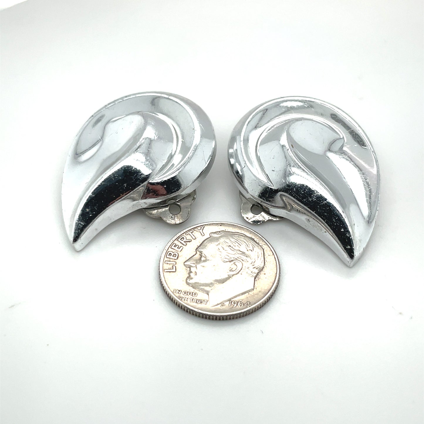 Trifari Costume Jewelry Clip on Earrings Not Silver