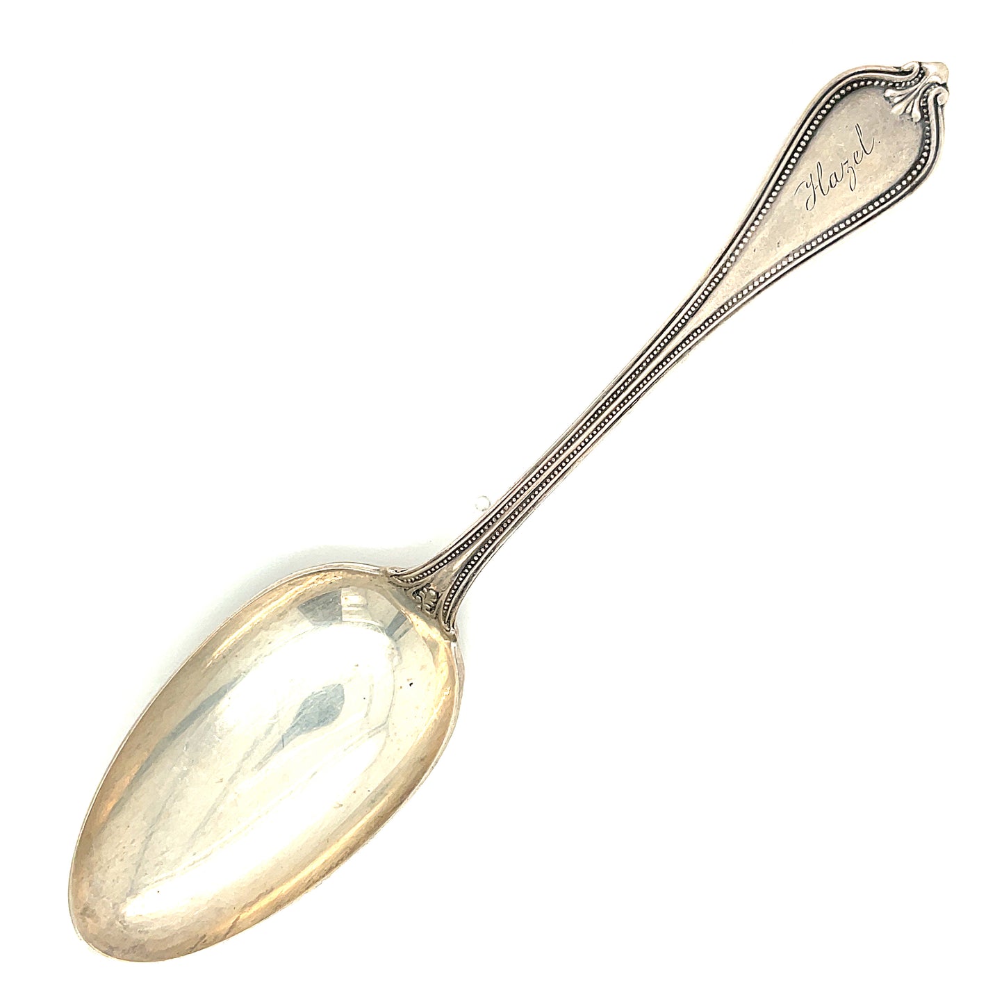 Sterling Silver Baby Childs Spoon Monogram Hazel Towle Silversmiths 17.8 grams