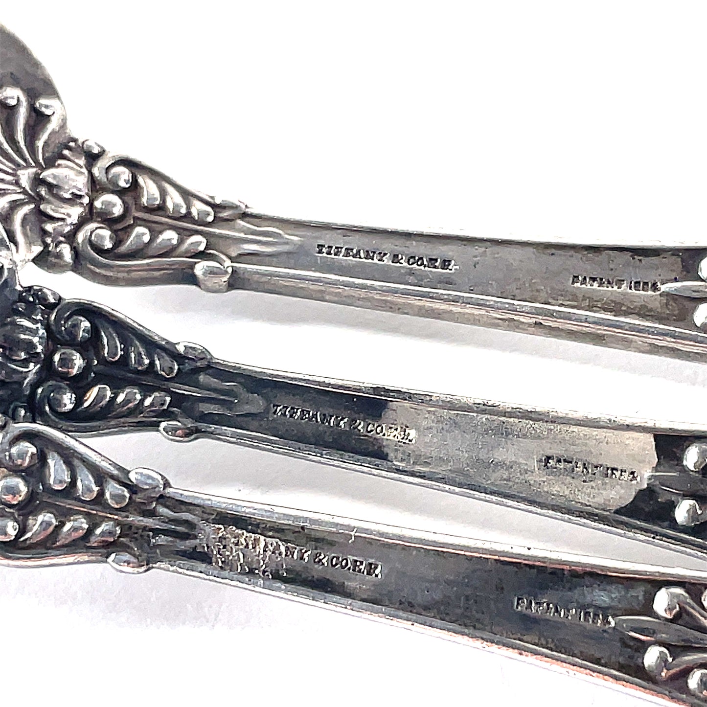 Antique Tiffany & CO Silverplate Regents 1884 Set of 3 Forks 7 1/4" Mono