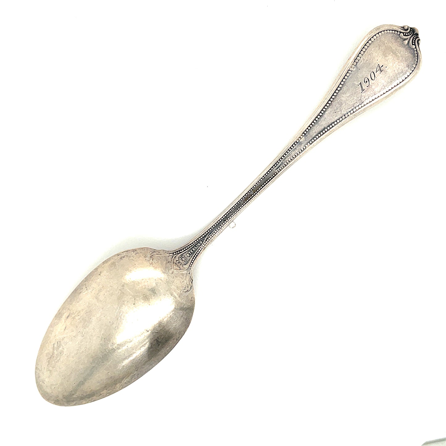 Sterling Silver Baby Childs Spoon Monogram Hazel Towle Silversmiths 17.8 grams