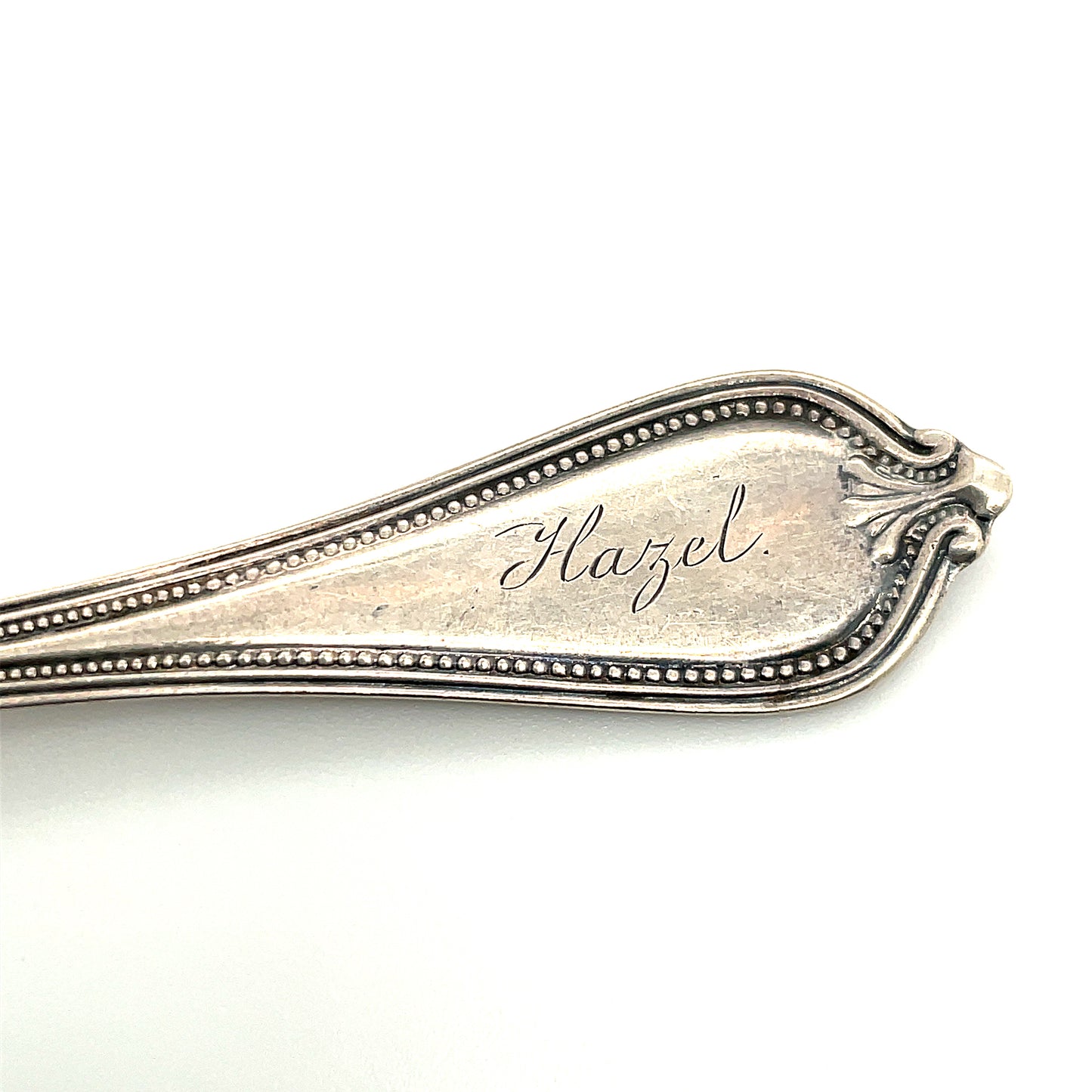 Sterling Silver Baby Childs Spoon Monogram Hazel Towle Silversmiths 17.8 grams