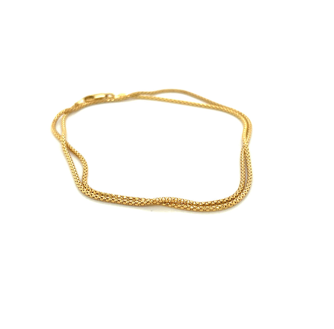 Vintage 16" 14k Gold Necklace Serpentine Chain 585 Italy