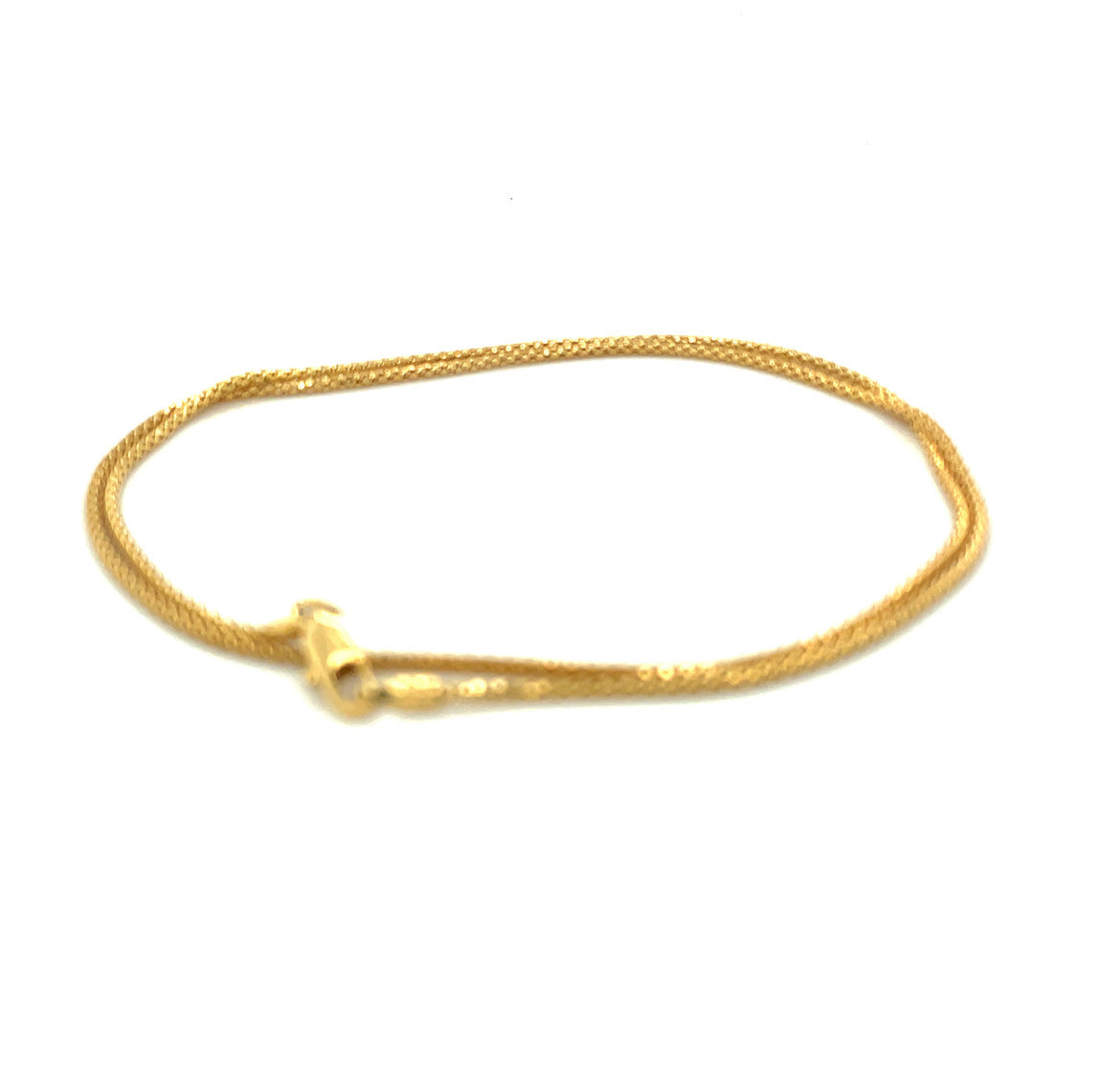 Vintage 16" 14k Gold Necklace Serpentine Chain 585 Italy