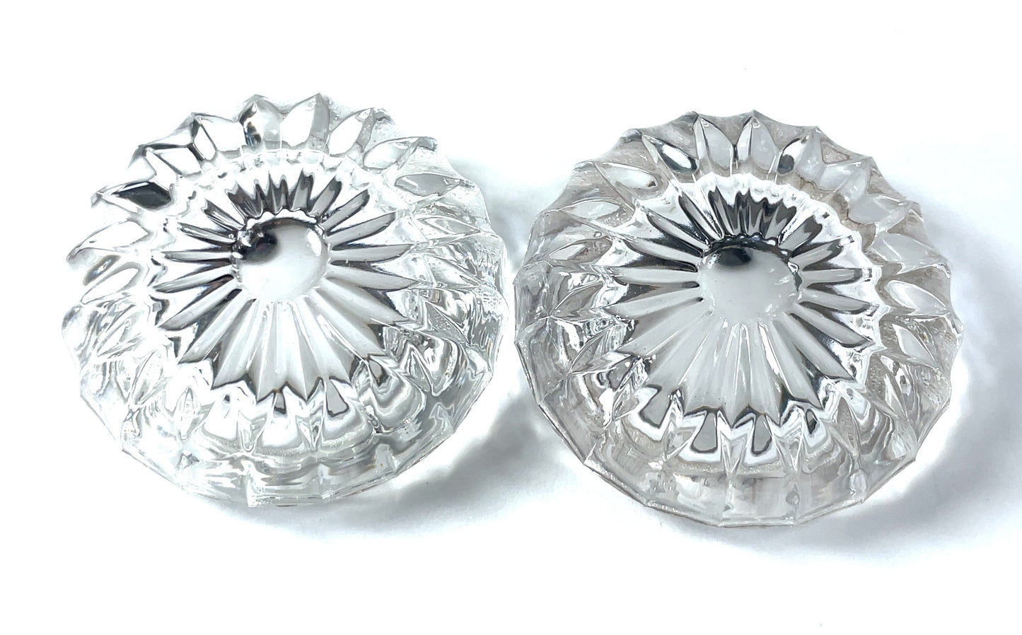 S. And F. Sterling and Crystal Individual Ashtray x 2