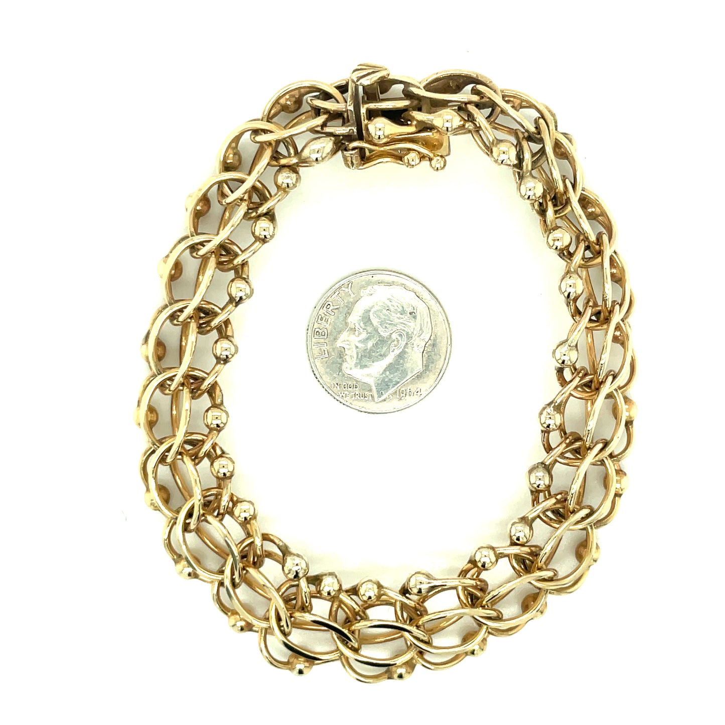 14k Yellow Gold Link Bracelet 31.2 grams