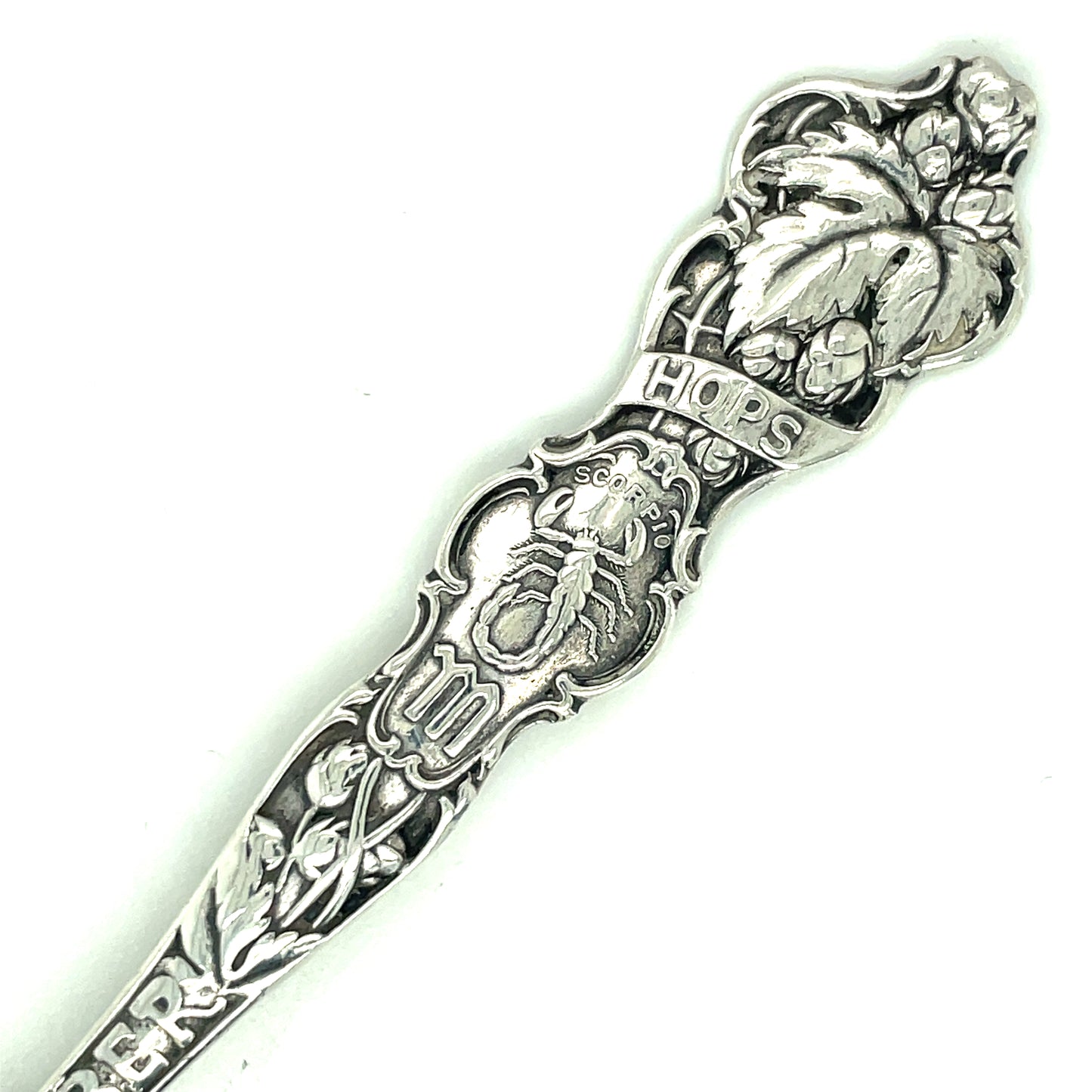 Vintage R. Wallace & Sons October Scorpio Sterling Silver Spoon No Monogram