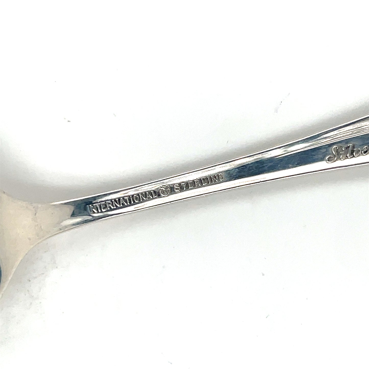 International Silver Iris Sterling Silver Salad Fork Pierced 6 1/2" No Mono