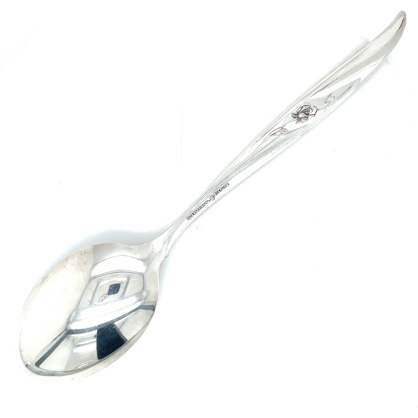 International Silver Sterling Silver Rose Ballet Teaspoon 6"