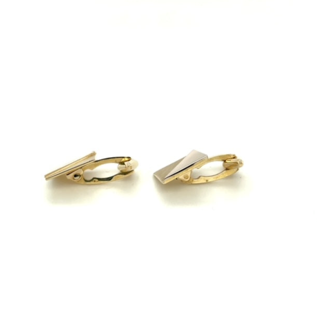 Vintage 14k Yellow Gold Cuff Links Engravable 9 grams