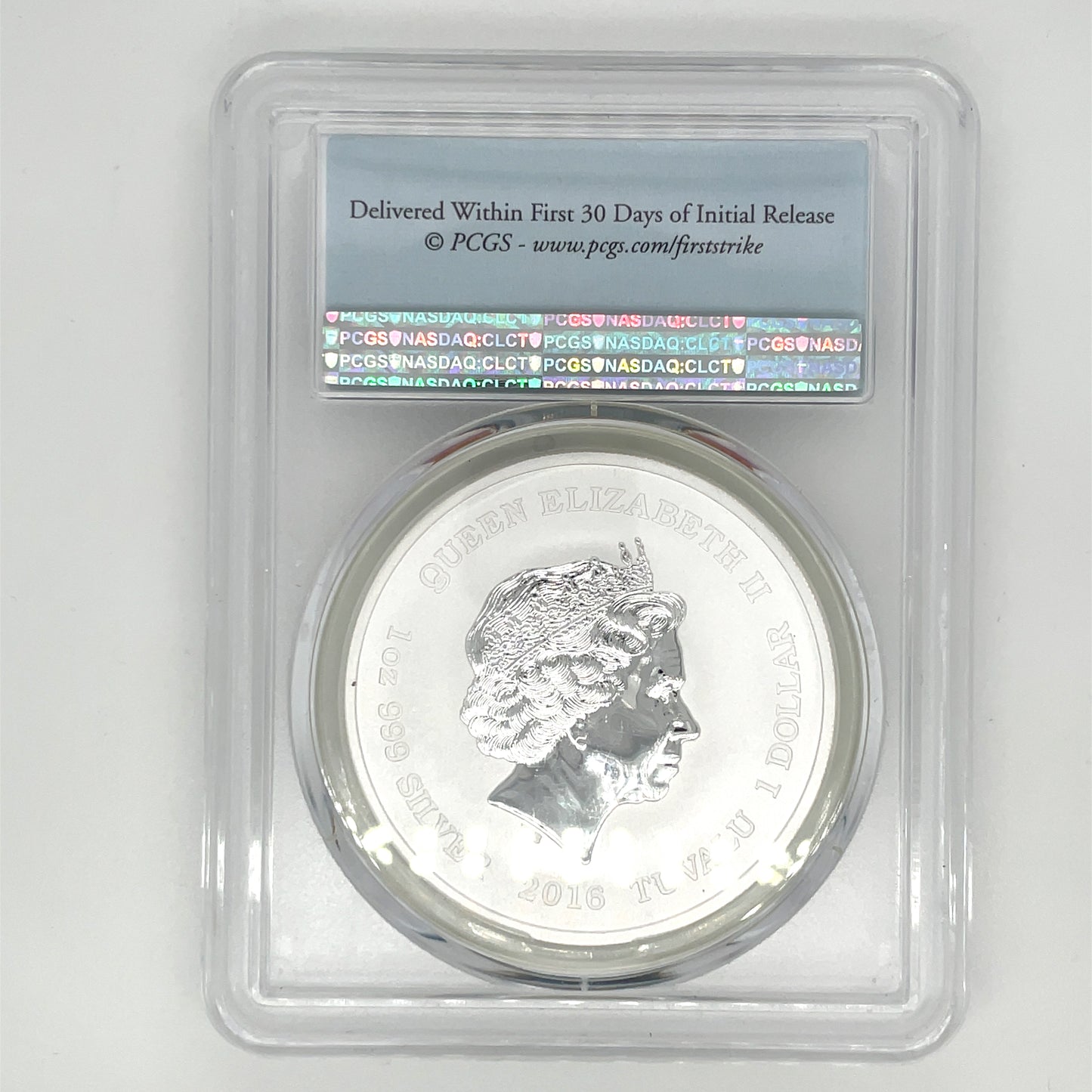 2016-P TUVALU First Strike Star Trek 50th Anniversary 1 oz Silver PCHS MS70