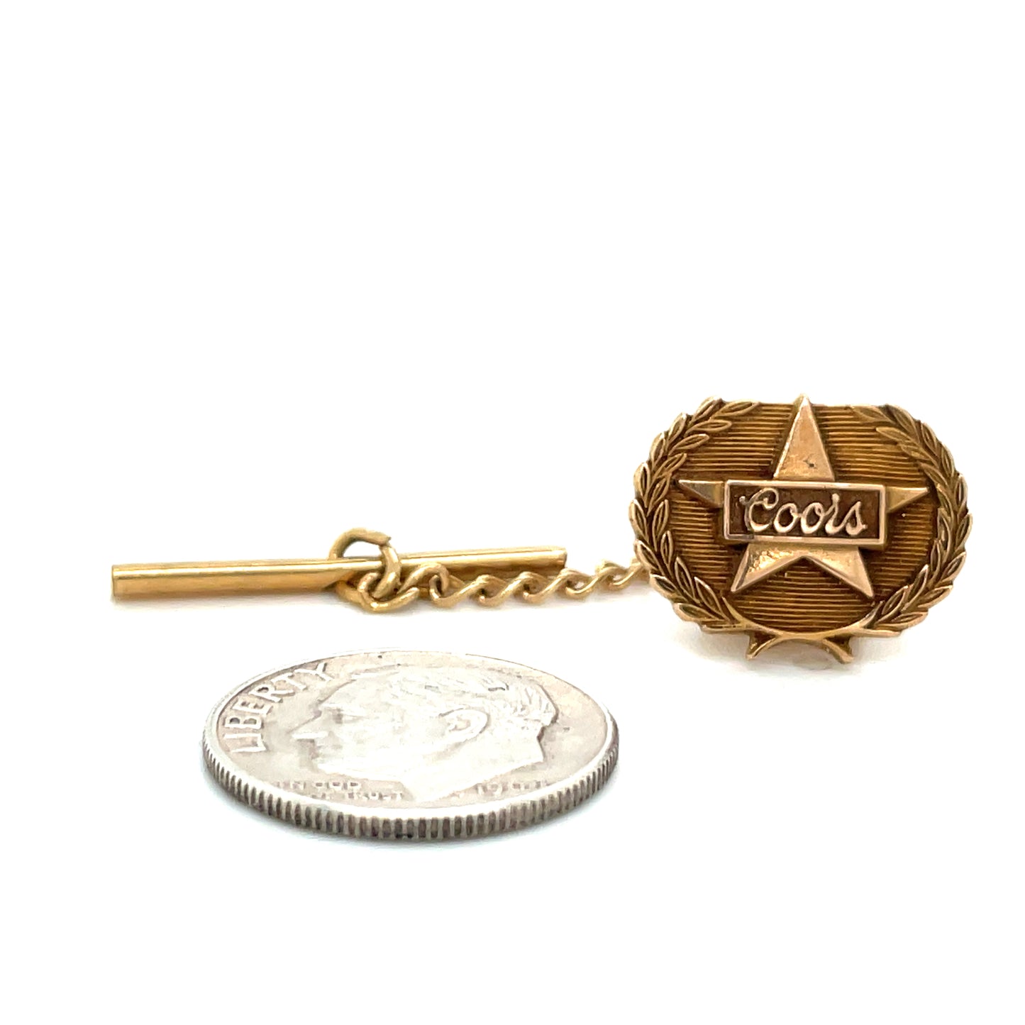 Vintage Coors Brewing Company Achievement Lapel Pin 10k Gold Filled