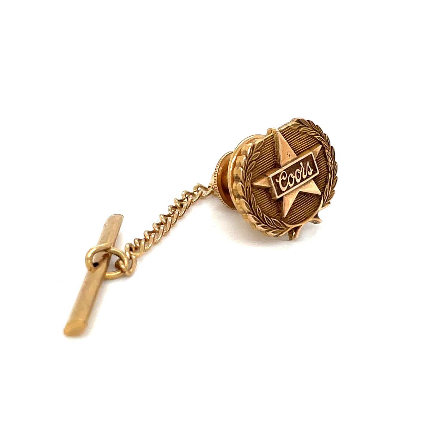 Vintage Coors Brewing Company Achievement Lapel Pin 10k Gold Filled