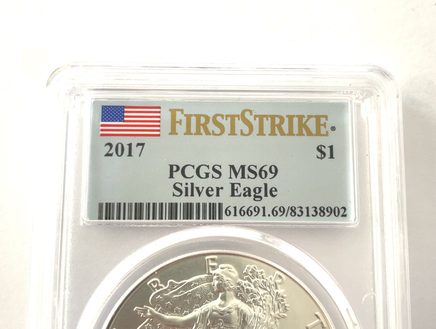 2017 Silver Eagle PCGS MS69