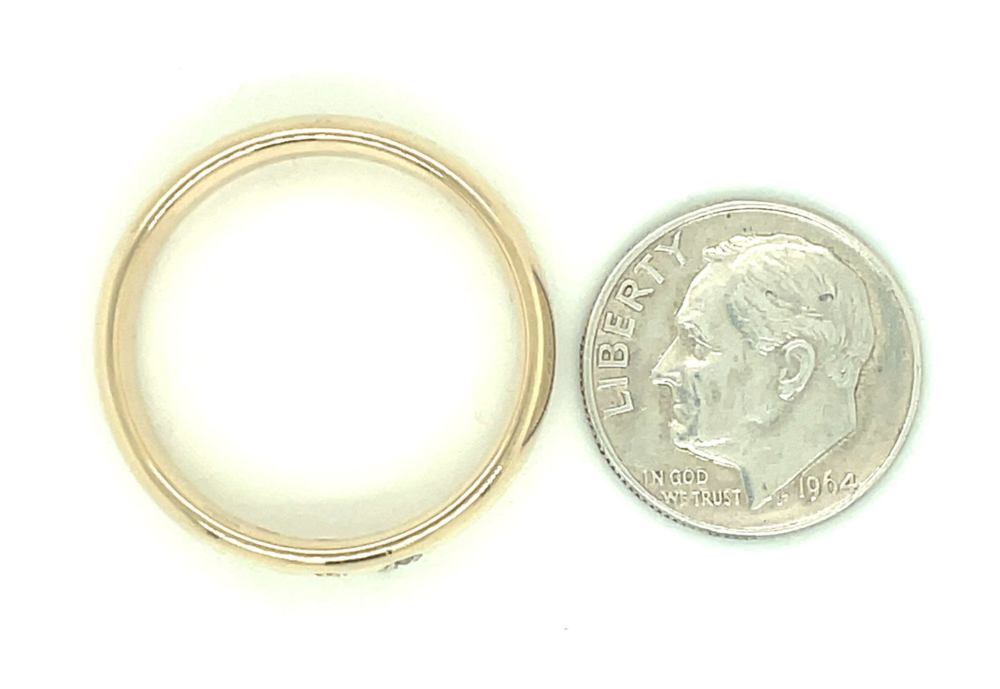 Vintage 14k Yellow Gold and Diamond Ring 7.3 Grams Size 10