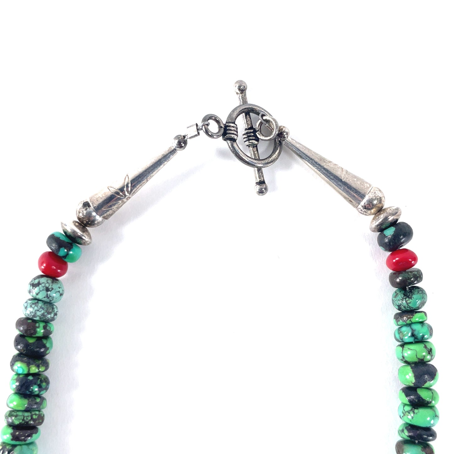 Vintage Turquoise Necklace Southwestern 22"