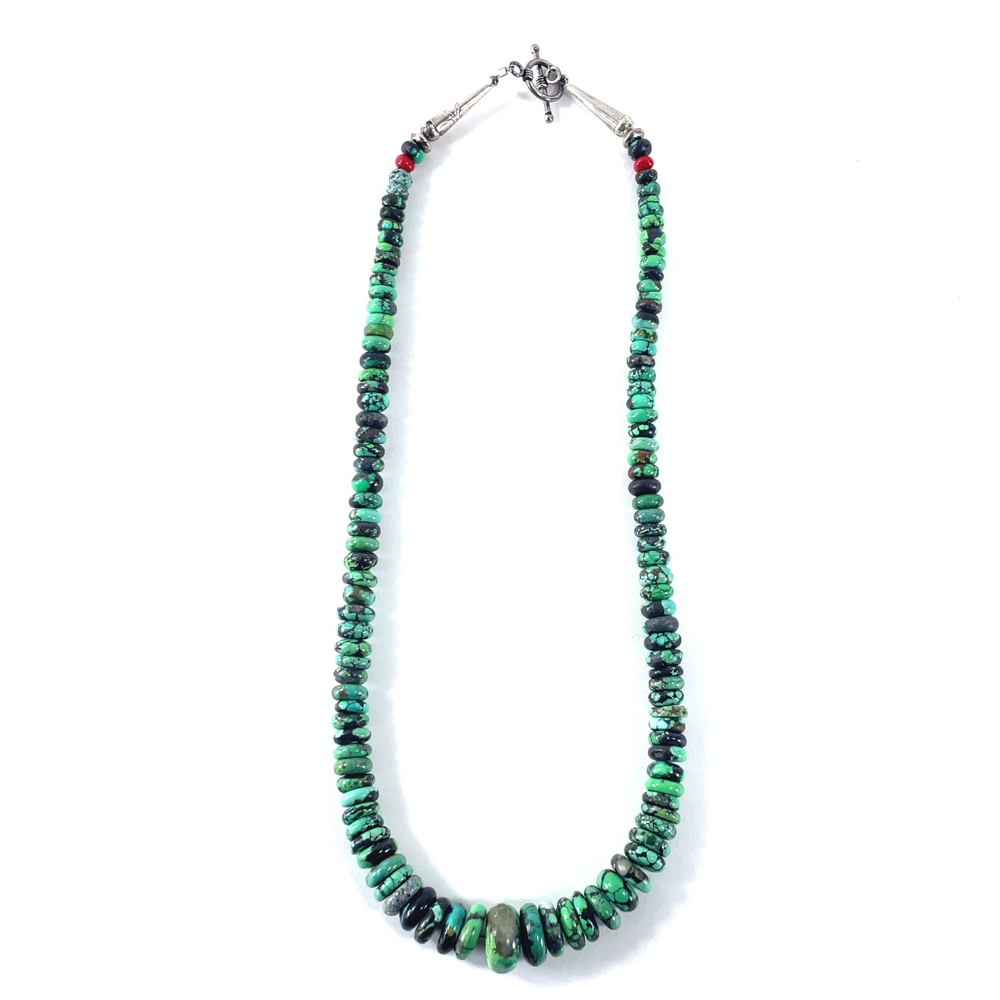 Vintage Turquoise Necklace Southwestern 22"
