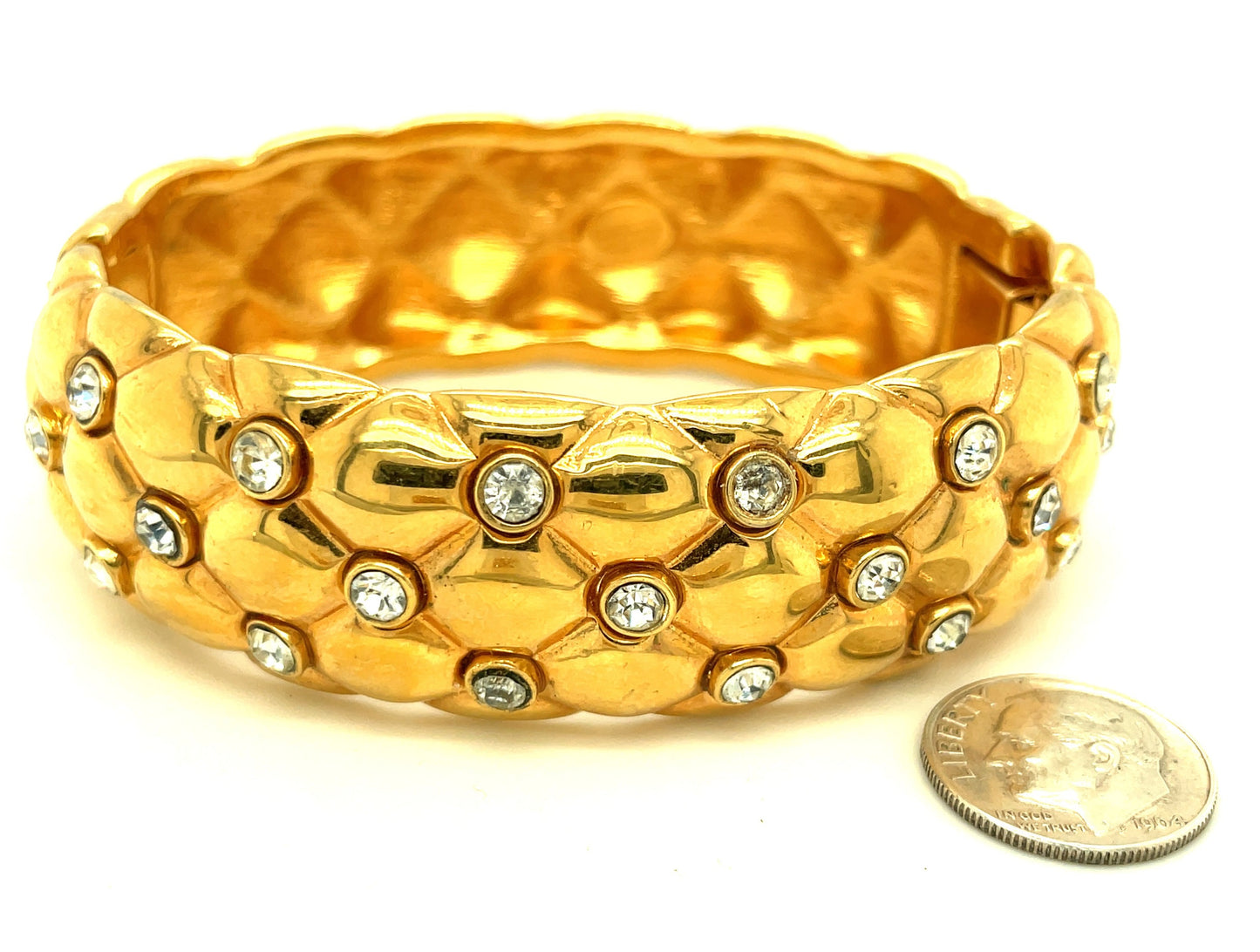 Nolan Miller Chunky Bangle Bracelet Hinged
