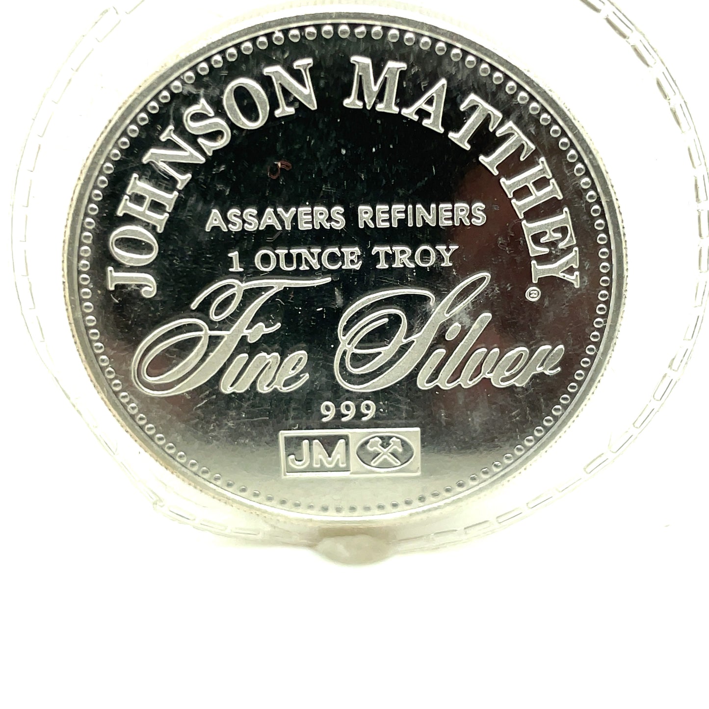 Johnson Matthey Fine Silver 999 1ozt Assayers Refiners Freedom Of Speech