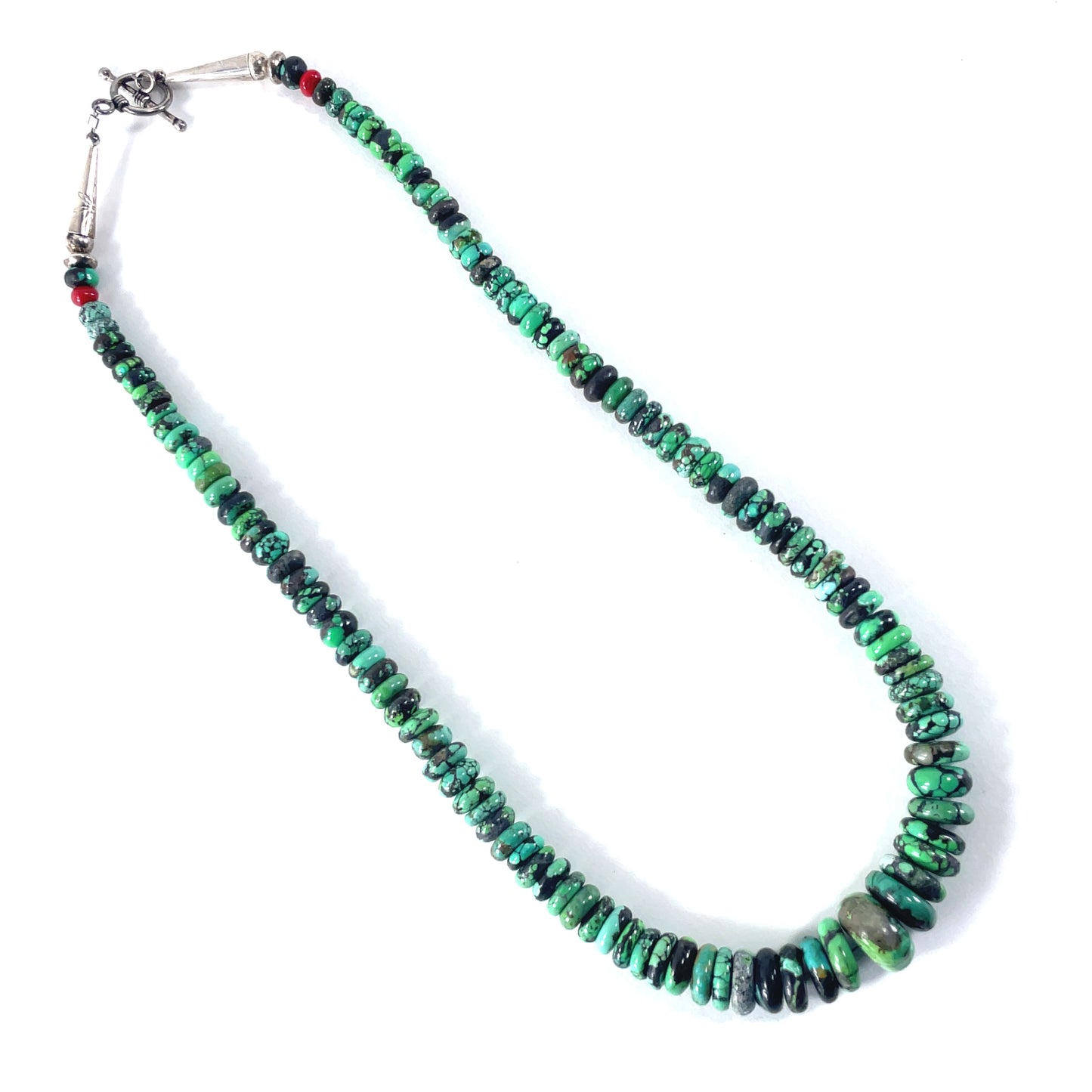Vintage Turquoise Necklace Southwestern 22"