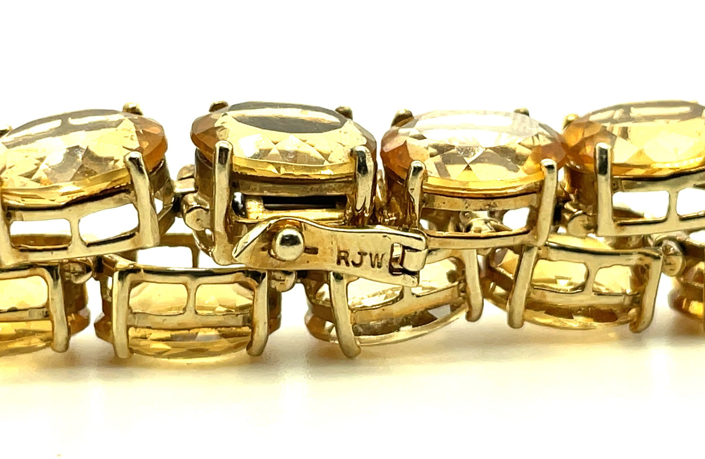 Vintage 10k Yellow Gold and Citrine Bracelet