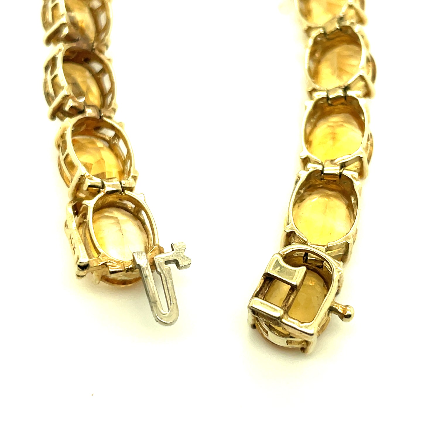 Vintage 10k Yellow Gold and Citrine Bracelet