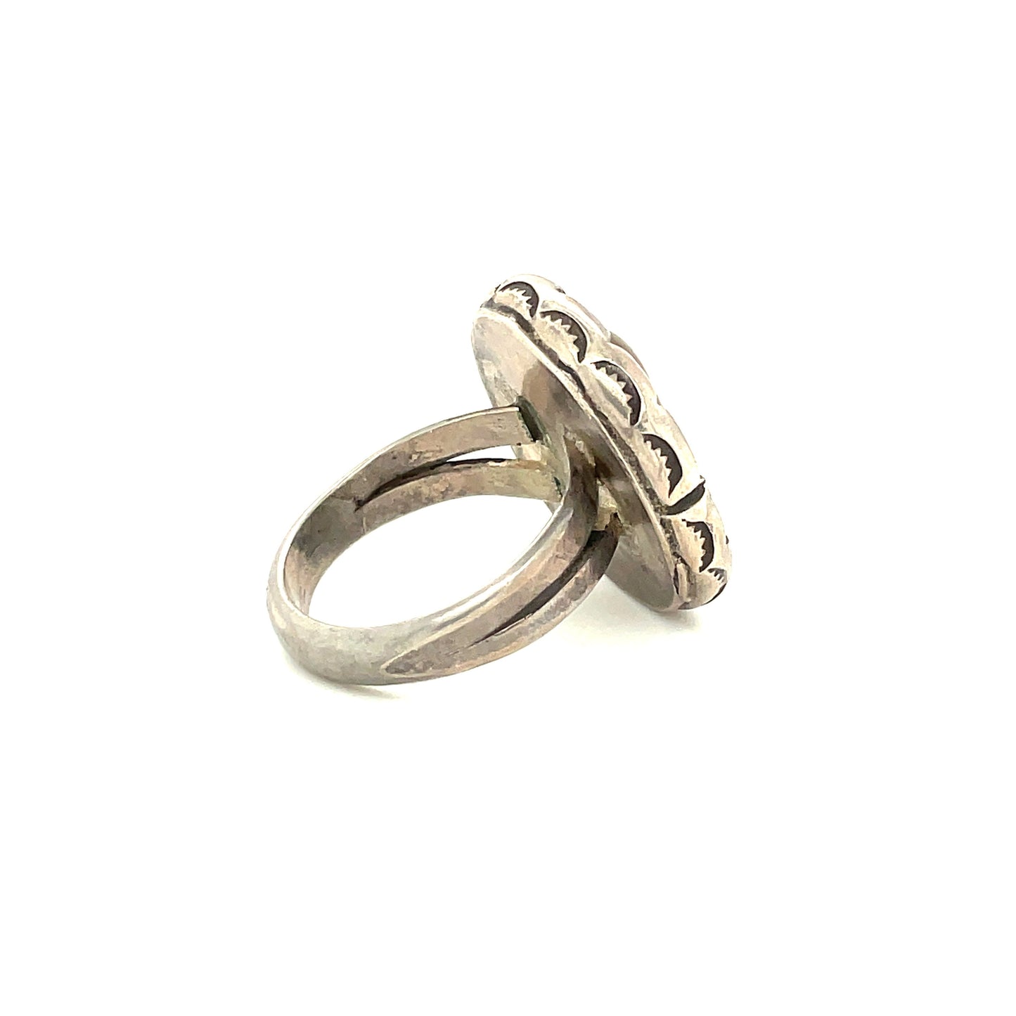 Vintage Silver and Tigers Eye Ring Size 9