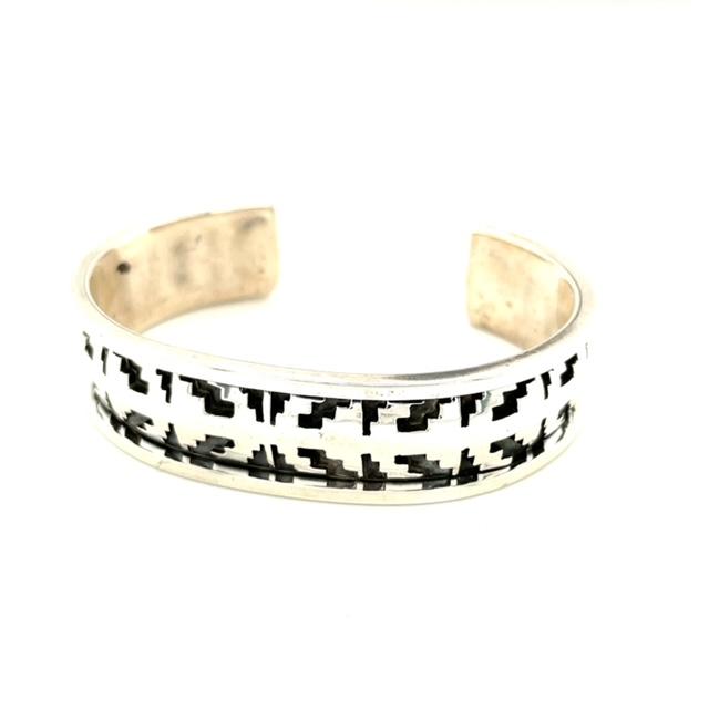 New Sterling Silver Southwestern Signed Bracelet 37.9g
