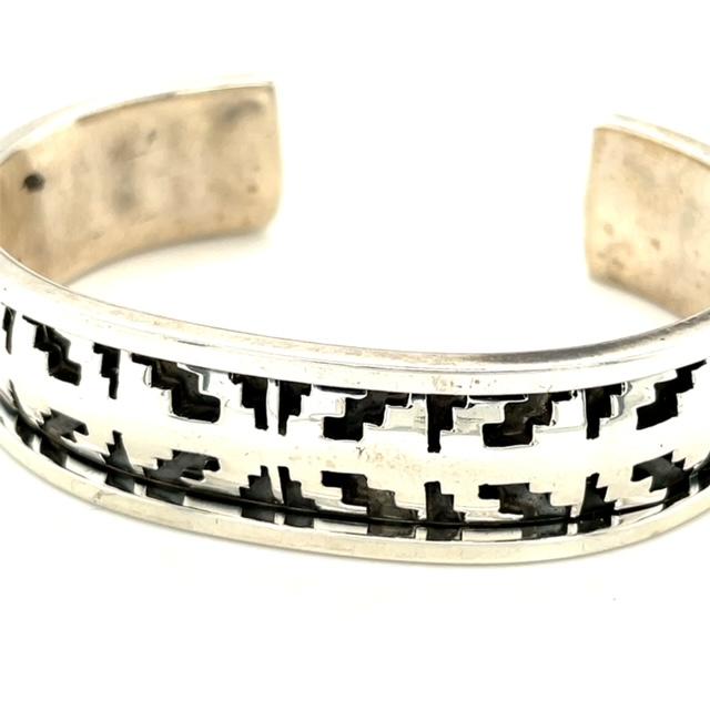 New Sterling Silver Southwestern Signed Bracelet 37.9g