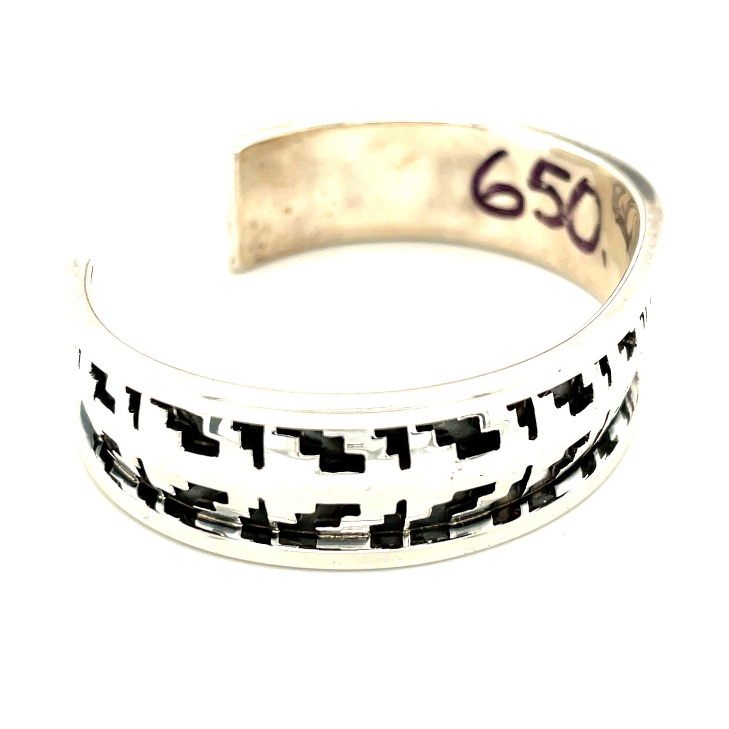 New Sterling Silver Southwestern Signed Bracelet 37.9g