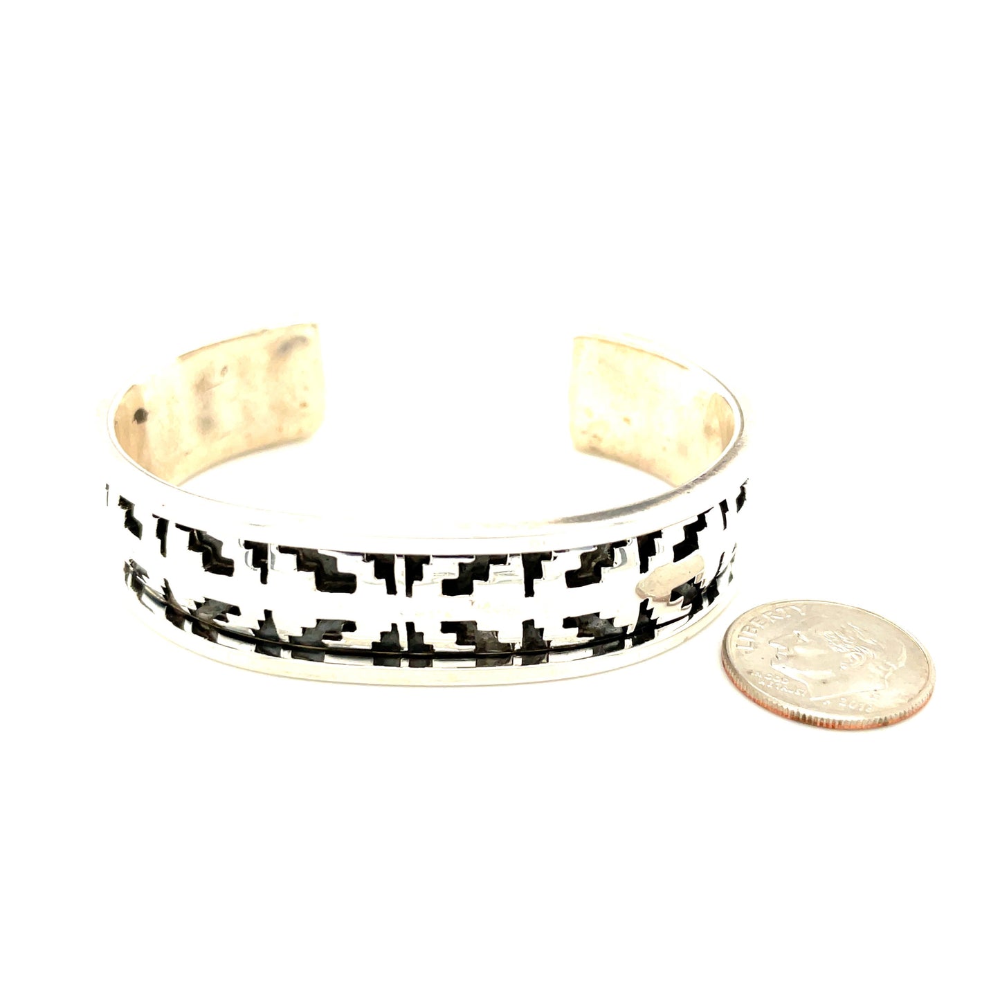 New Sterling Silver Southwestern Signed Bracelet 37.9g