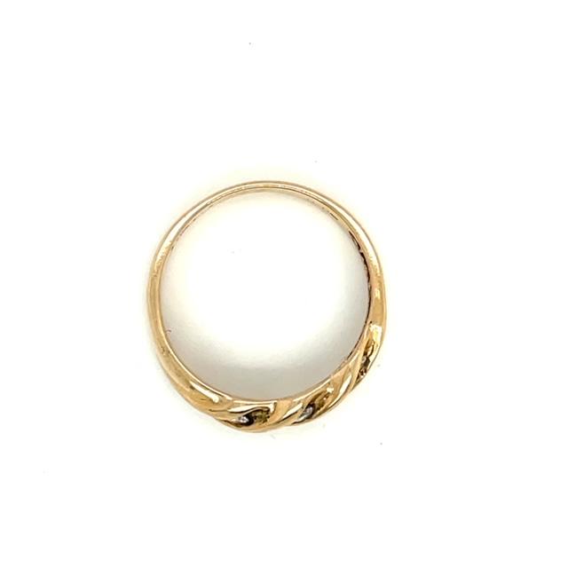 14k Yellow Gold And Diamond Ring 3.9g Size 9