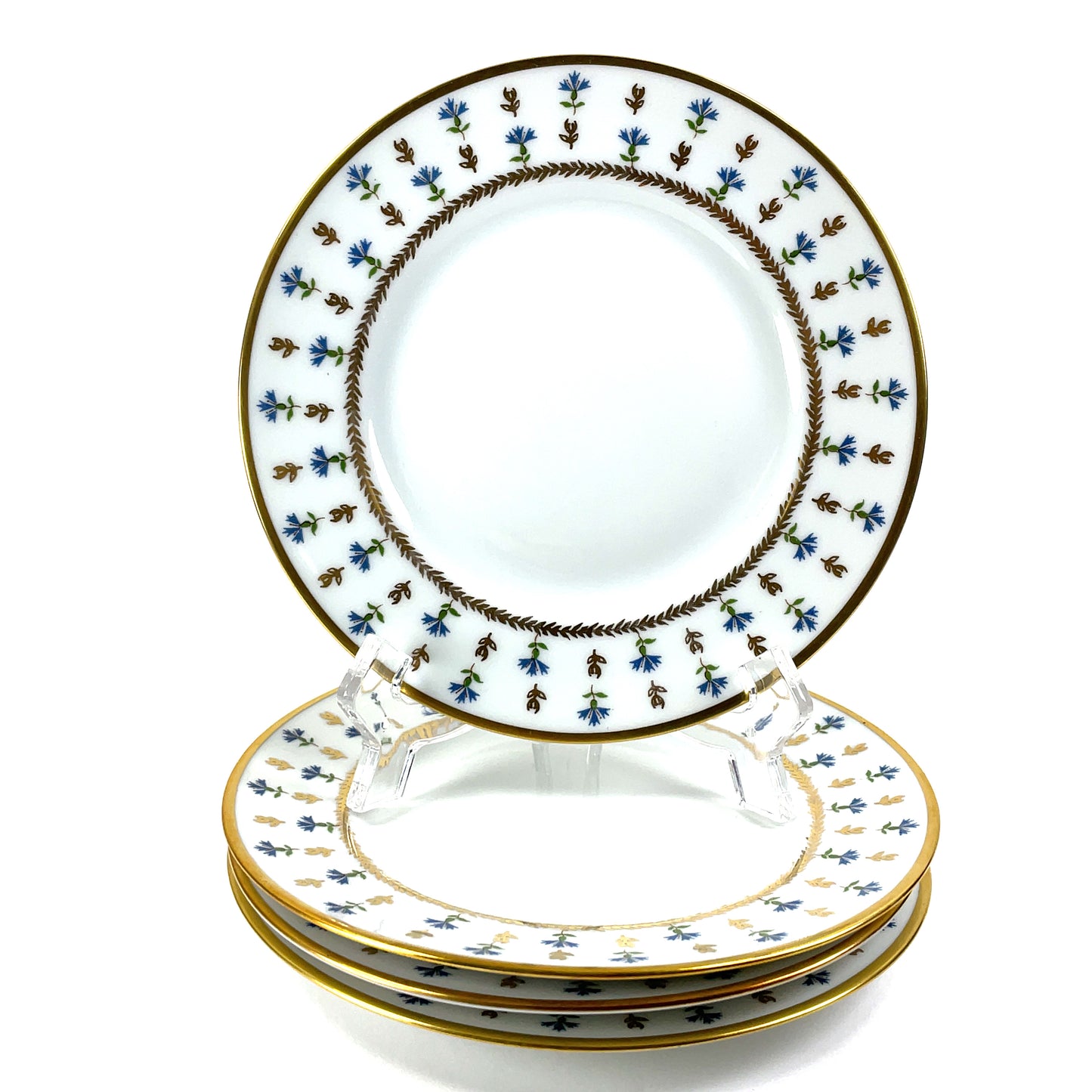 4 x Limoges France Raynaud Vieux Nyon Nyon by Ceralene Bread and Butter Plate Discontinued