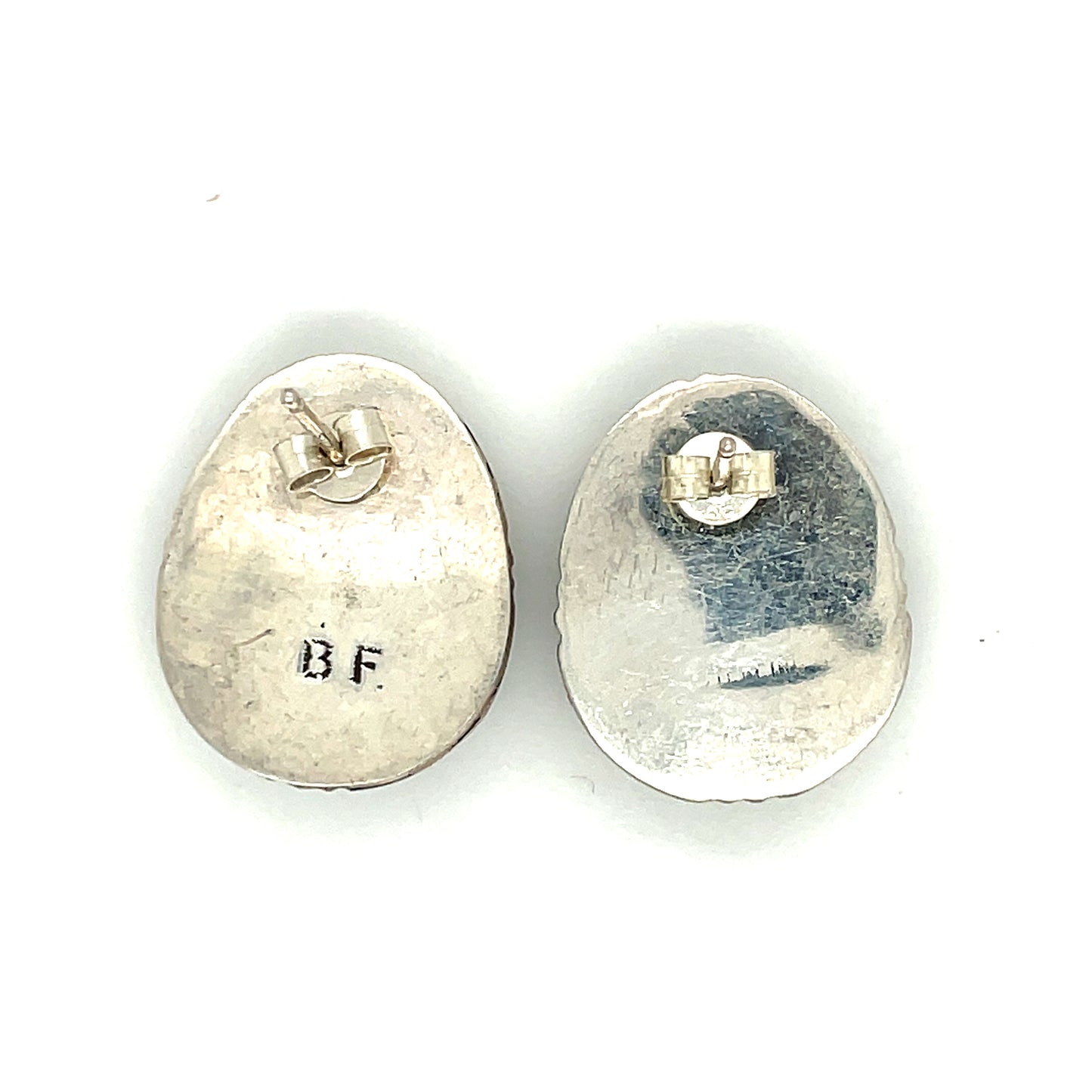 Vintage Sterling Silver and Turquoise Earrings New Old Stock