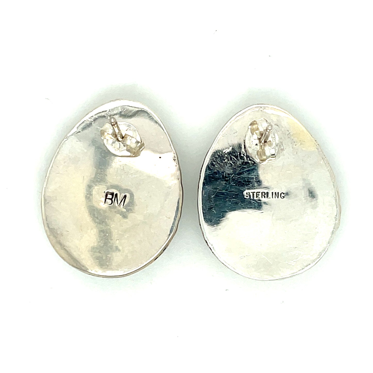 Vintage Sterling Silver and Turquoise Earrings New Old Stock