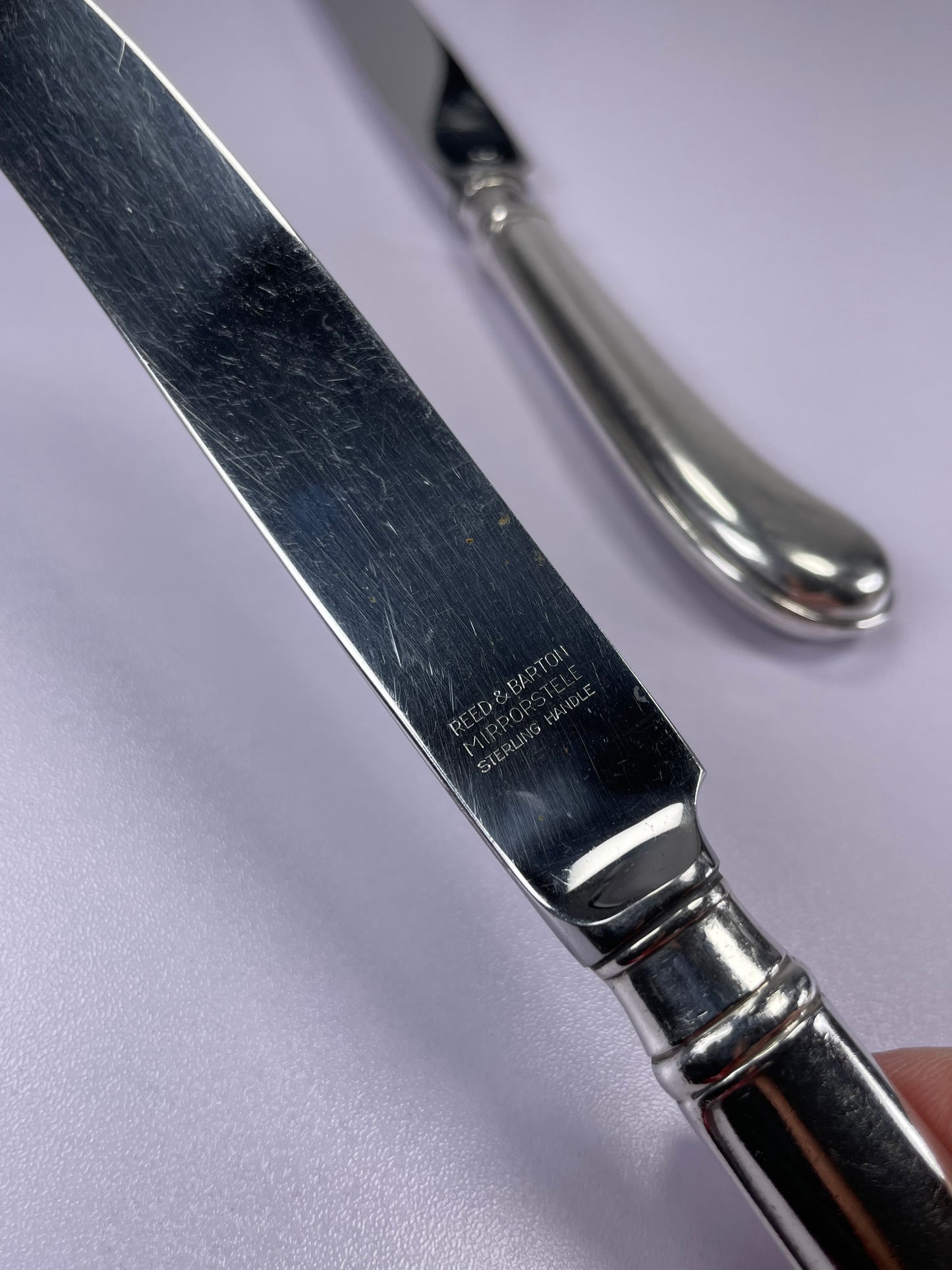 Antique Sterling Silver Rattail Antique Dominick and Haff Dinner Knife 2.62 ozt Reed and Barton