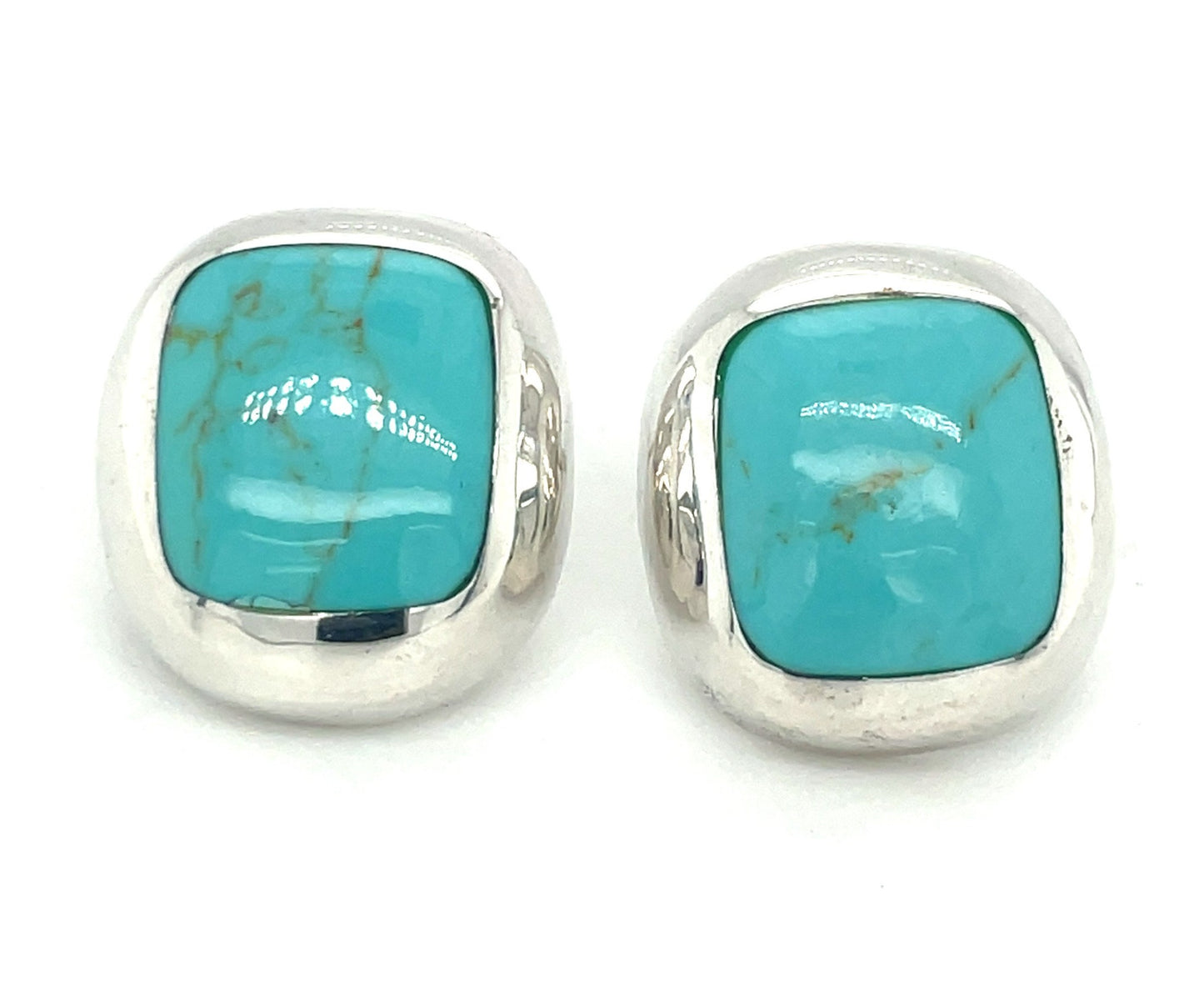 Vintage Turquoise Earrings and Pendant Set Mexico