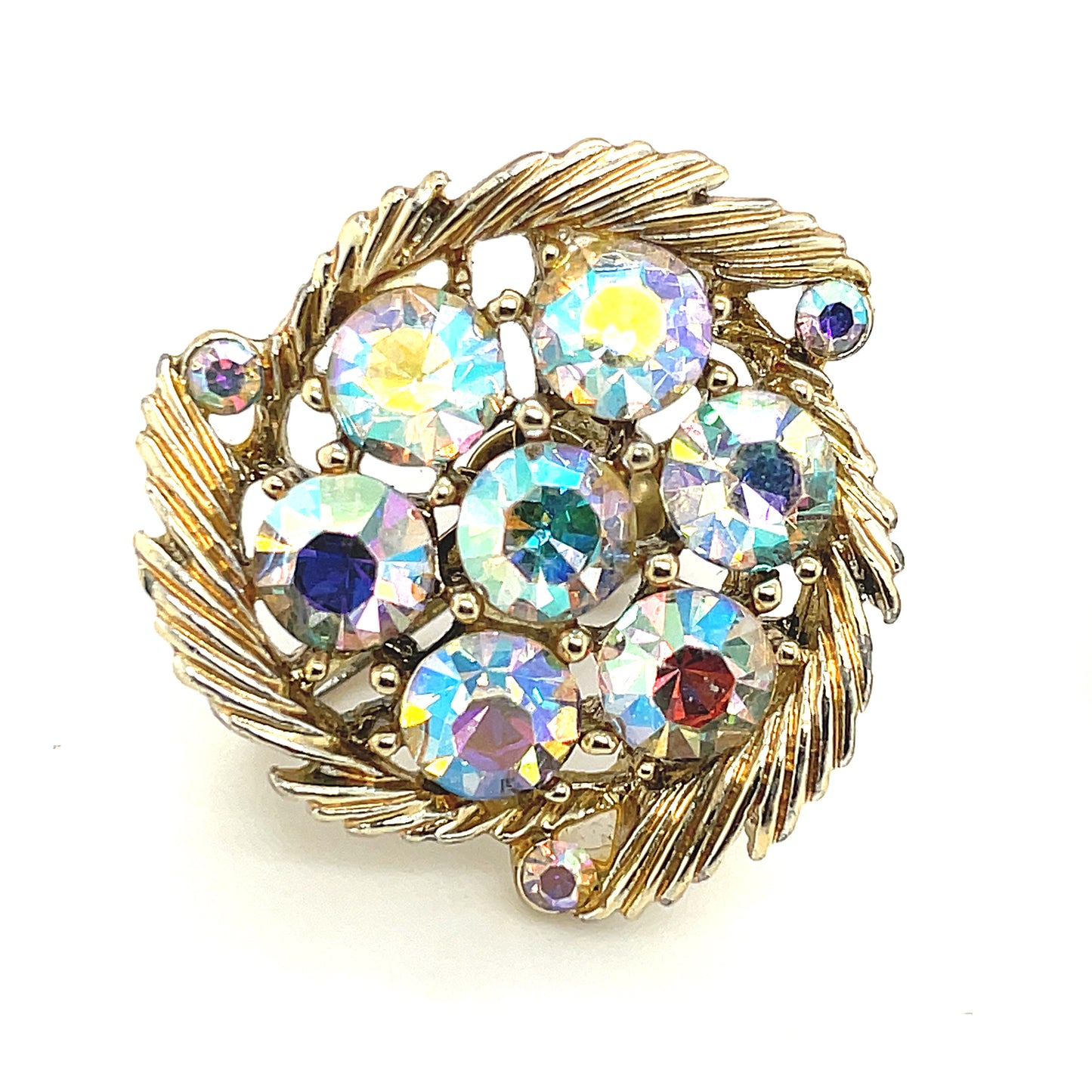 Vintage Lisner Screw Back Earrings Costume Jewelry