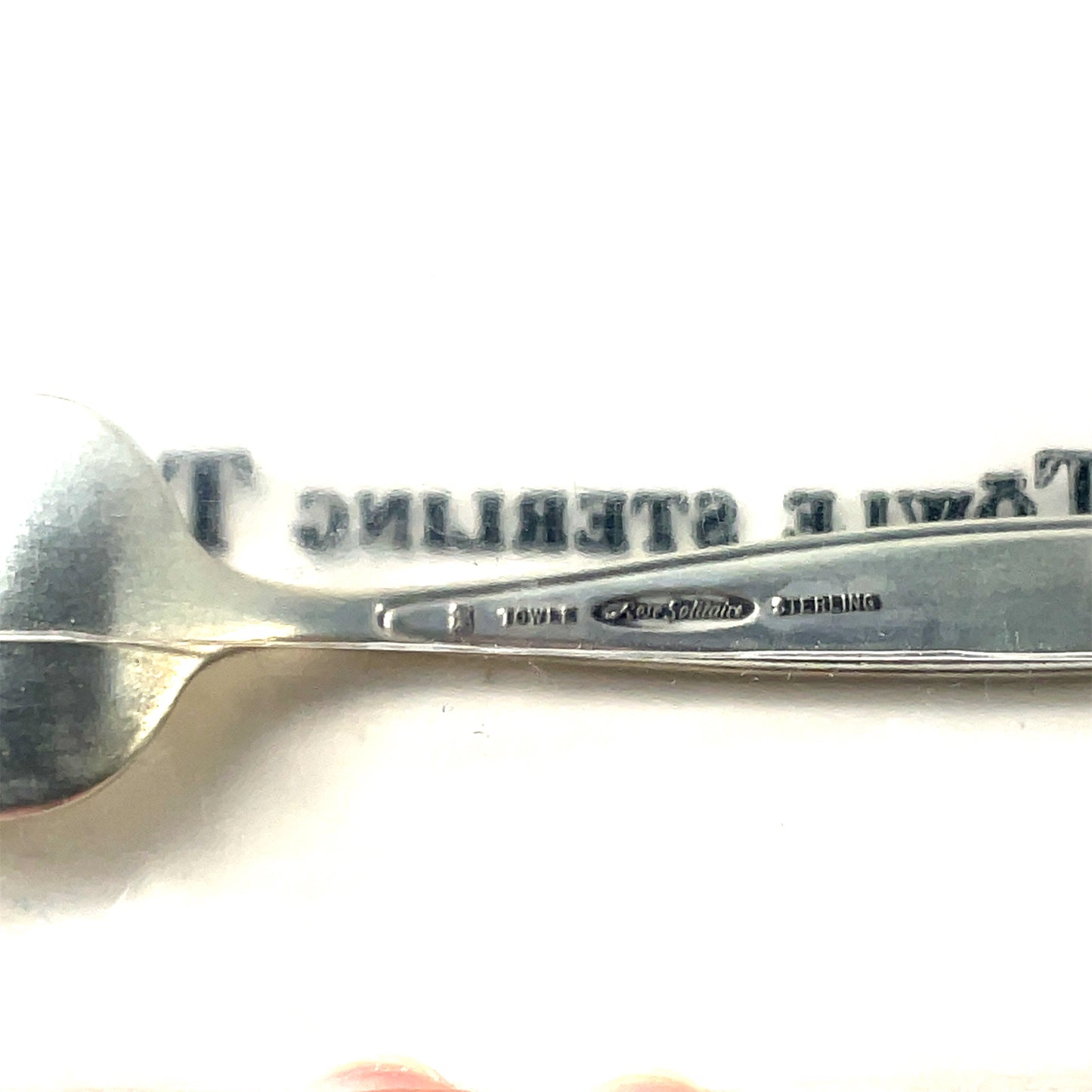 Sterling Silver Rose Solitaire by Towle Infant Fork New Old Stock Unopened