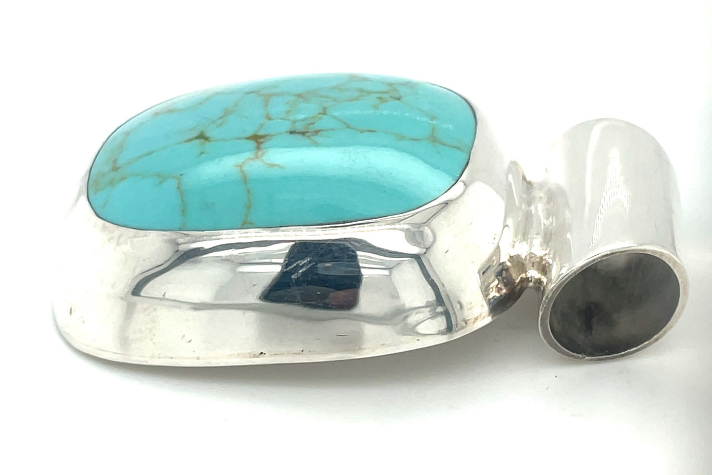 Vintage Turquoise Earrings and Pendant Set Mexico