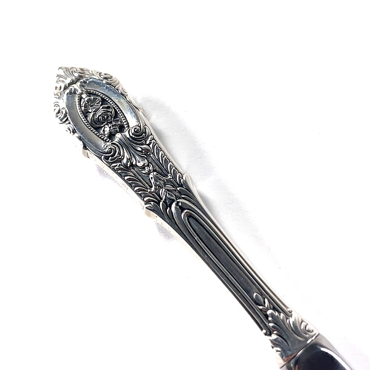 Wallace Rose Point Sterling Silver HH Master Butter Knife 6 5/8"
