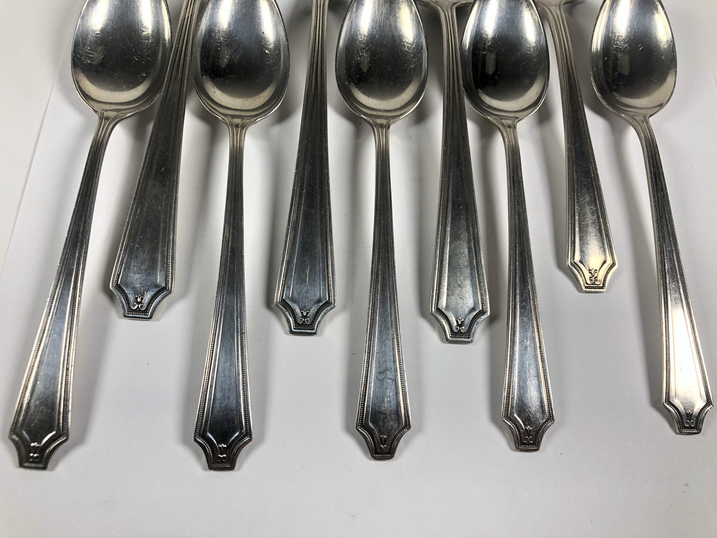 Antique Sterling Silver Gorham King Albert 3 Forks, 1 Salad Fork, 5 Teaspoons 8.65ozt
