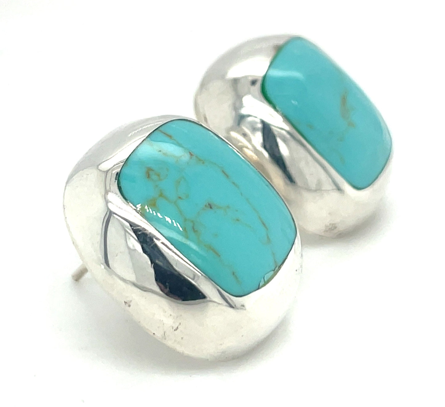 Vintage Turquoise Earrings and Pendant Set Mexico