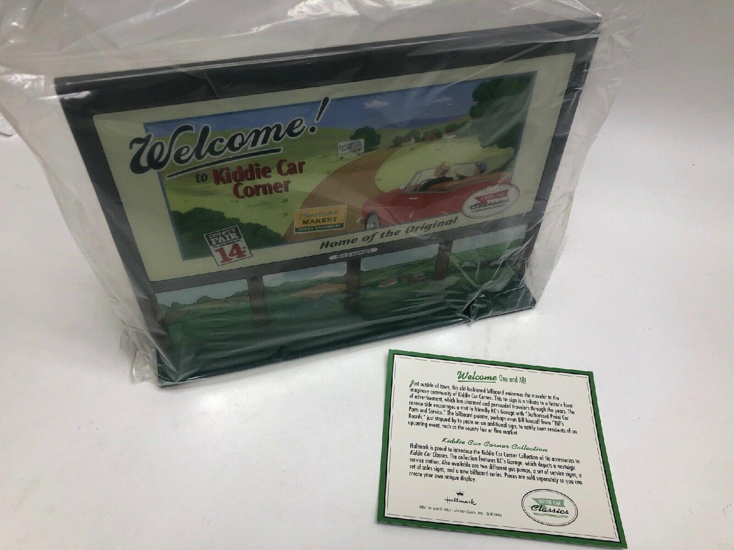 Kiddie Car Bill’s Boards Series Welcome Sign Hallmark 1997