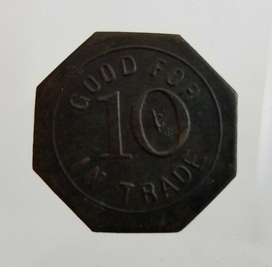 Olympus Saloon Jackson Calif California Token: Good For .10 cent In Trade