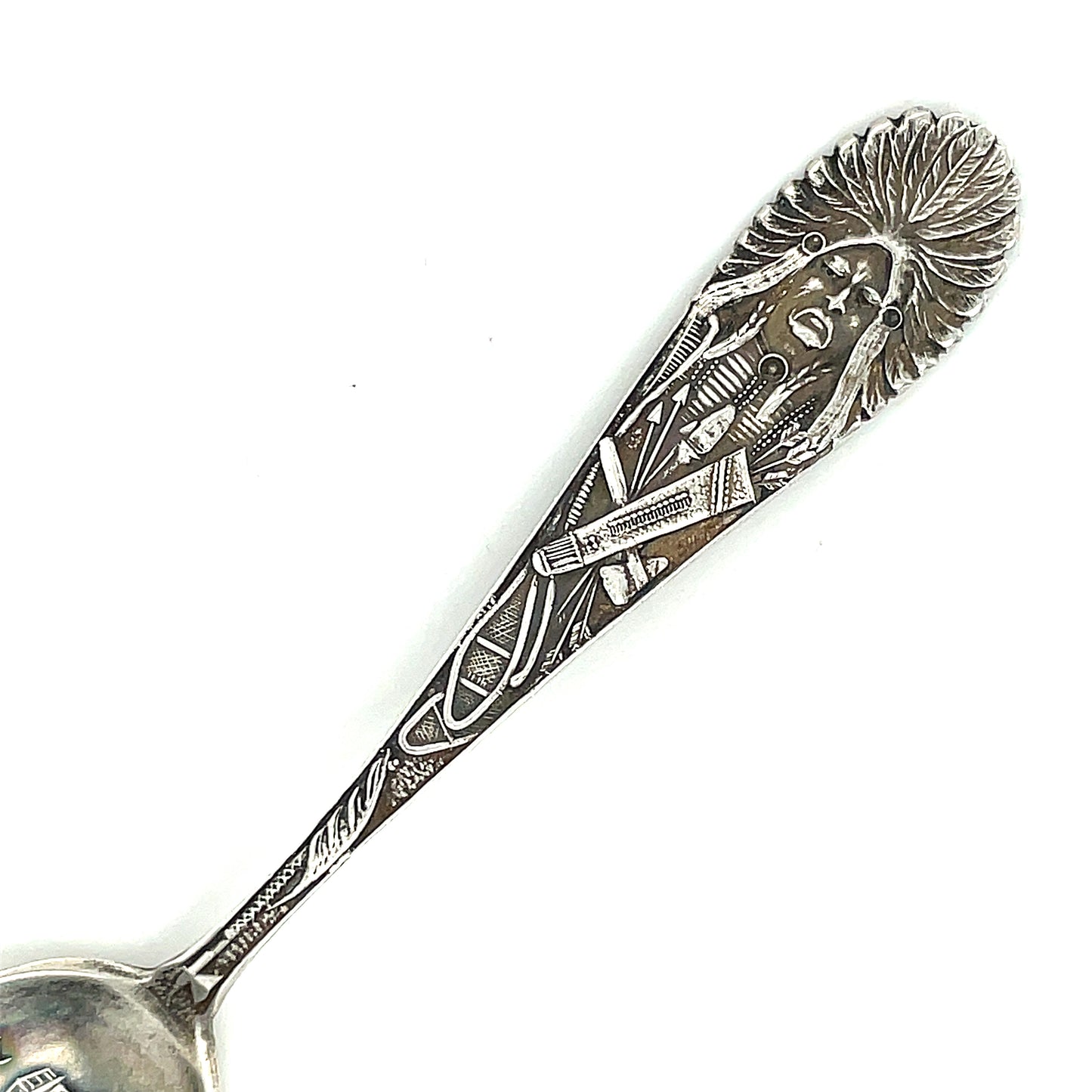 Vintage Sterling Silver Seattle Washington Chief Souvenir Spoon 10.5 grams
