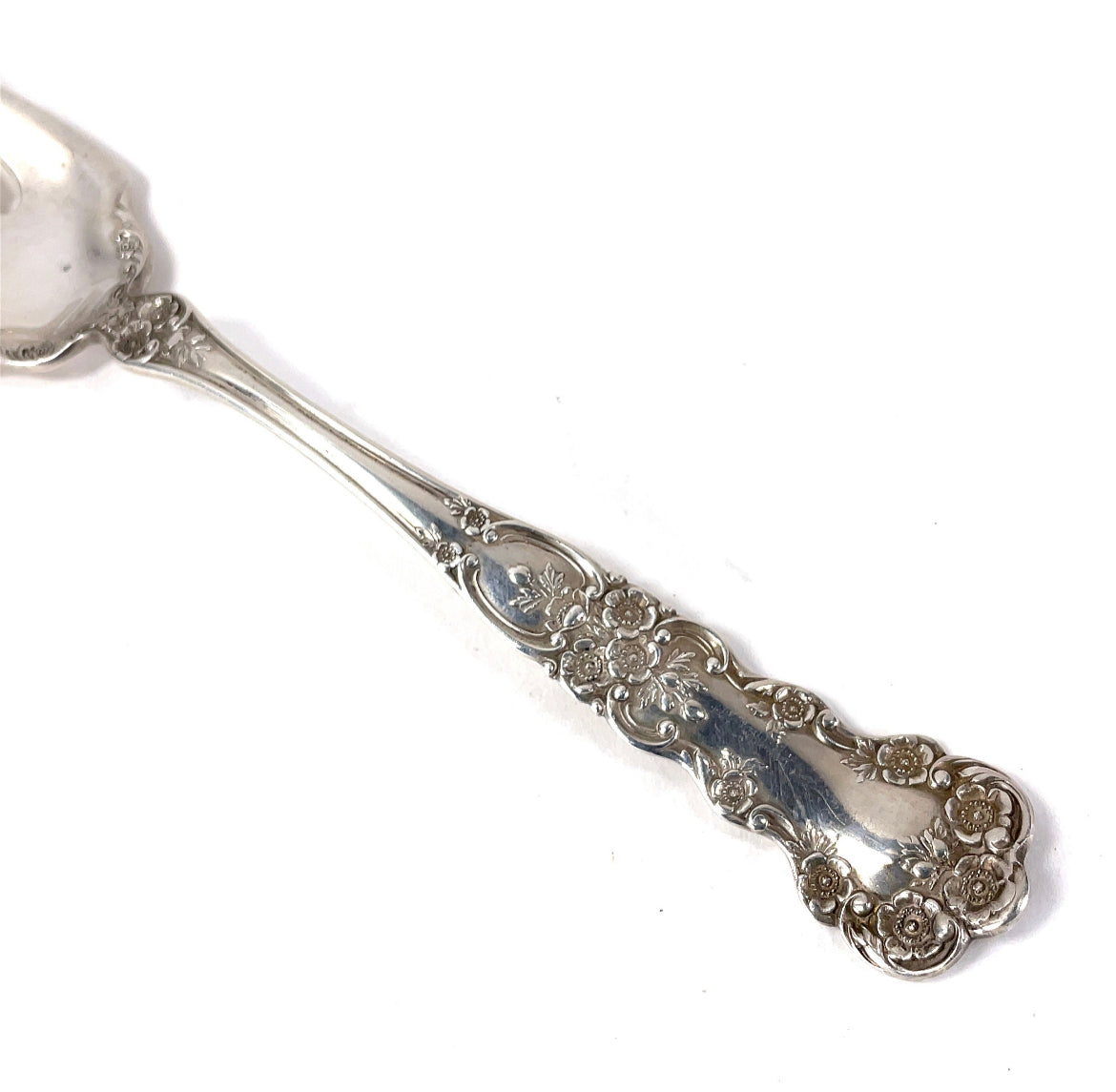 Gorham Buttercup Old Mark Sterling Silver Meat Fork 8 1/8" No Mono