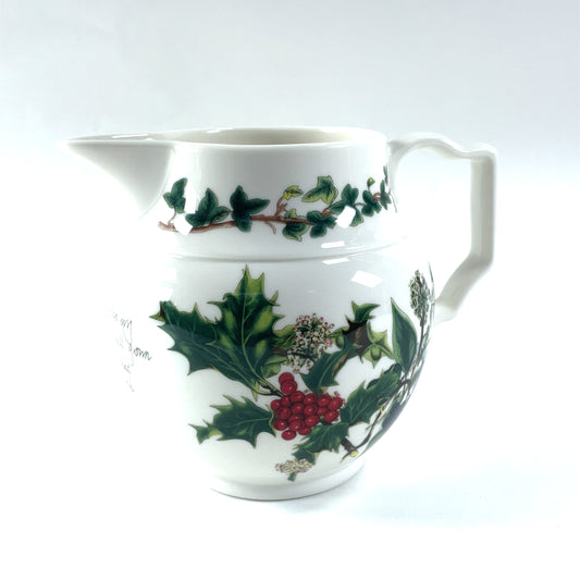 Portmeirion The Holly & The Ivy Pitcher Anwyl Cooper-Willis Made in Britain