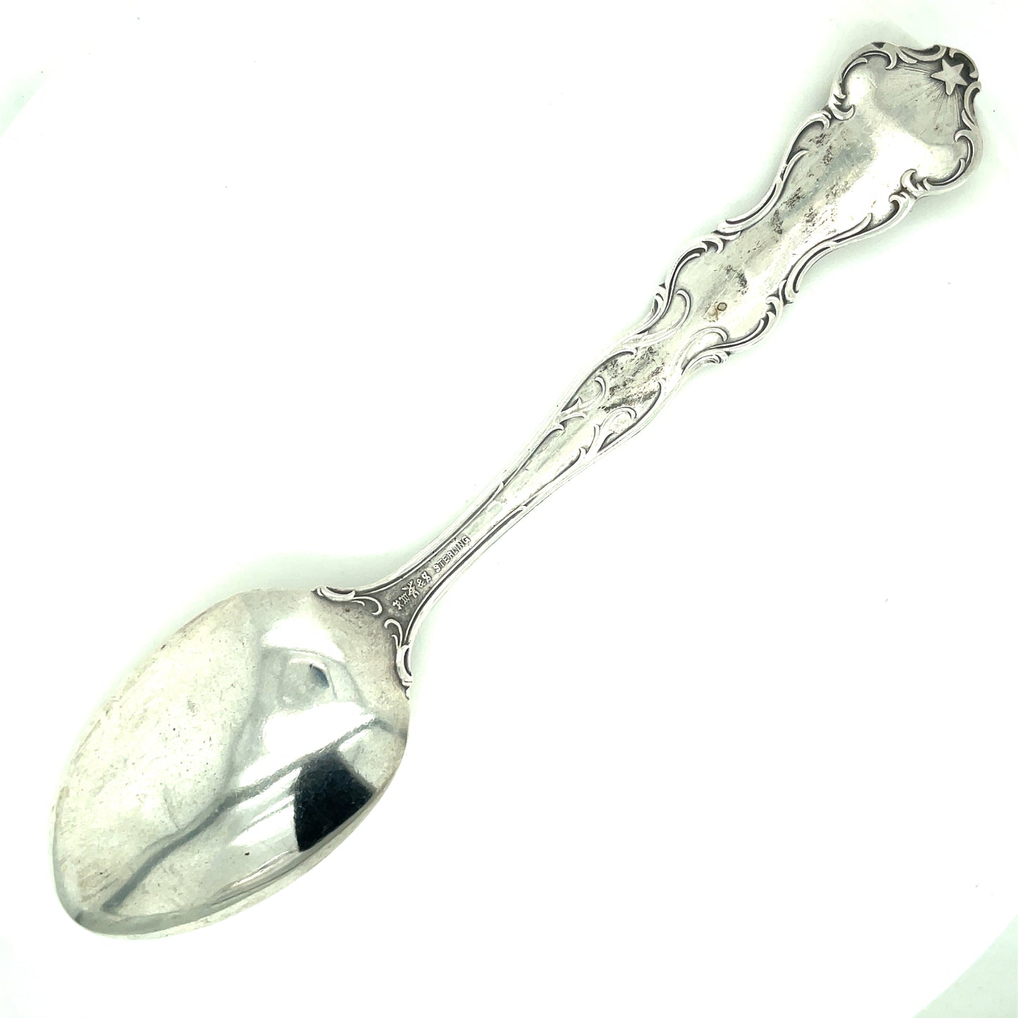 Vintage R. Wallace & Sons February Pisces Sterling Silver Spoon No Monogram